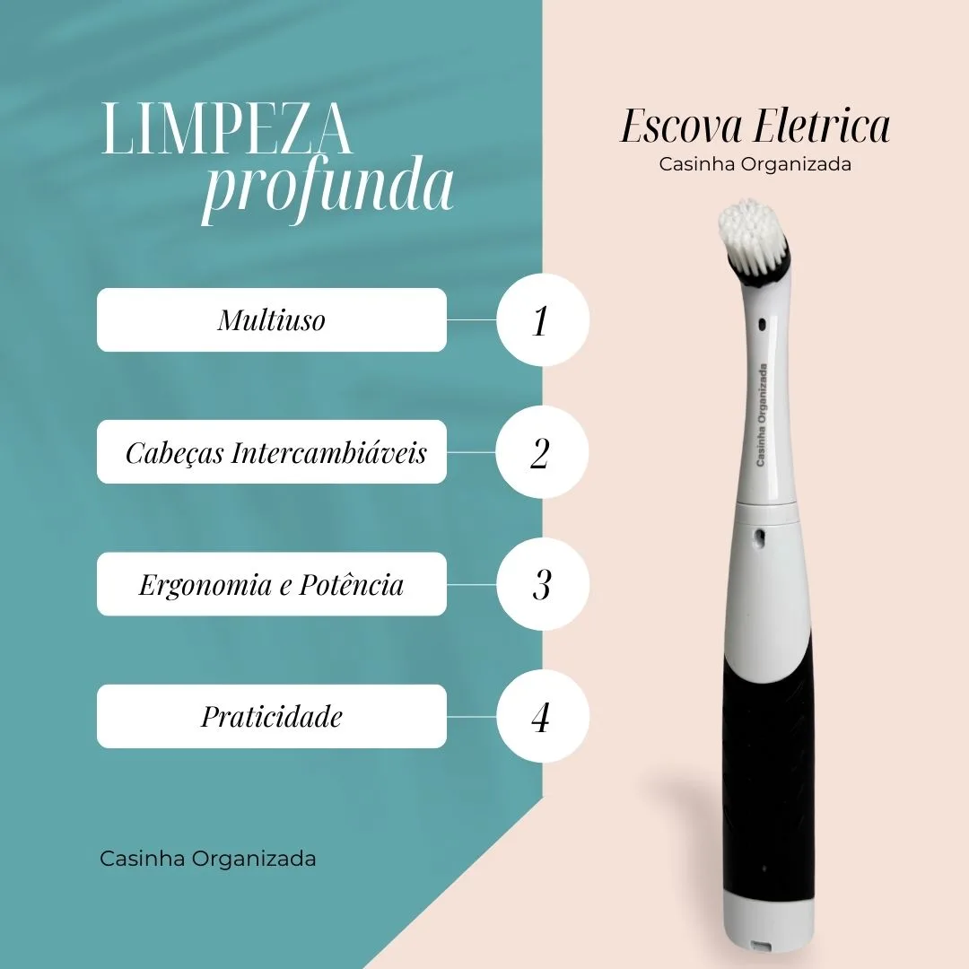 Escova Elétrica Casinha Organizada - Imagem 3